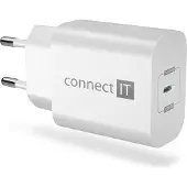 Connect IT Adaptateur de charge Voyager2 1×USB-C, 25W PD, BLANC