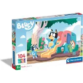 Bluey 27171 Bluey Supercolor Puzzle 104 Pièces pour Enfants 6 Ans - Fabriqué en Italie