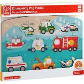 Hape Puzzle Véhicules d'intervention / 10 pièces