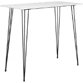 vidaXL Table de bar blanc 120x60x105 cm
