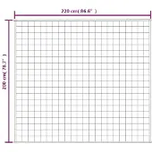 vidaXL Couverture lestée Crème clair 200x220 cm 9 kg Tissu