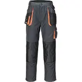 Terrax Pantalon homme taille 46 gris foncé/noir/orange (46)