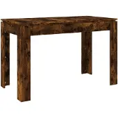 vidaXL Table de salle à manger chêne fumé 120x60x76 cm bois composite