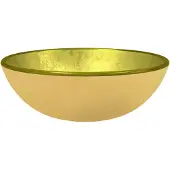 vidaXL Lavabo en verre trempé 35x12 cm Golden