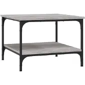 vidaXL Table basse Gris Sonoma 55x55x40 cm Bois composite