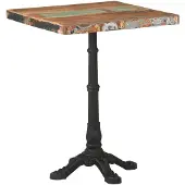 vidaXL Table de bistrot 60x60x76 cm Vieux bois massif