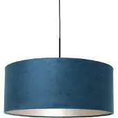 Steinhauer Lampe suspendue Sparkled noir avec velours bleu