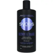 Syoss Blond & Silver Shampooing éclaircissant pour cheveux, 440ml.