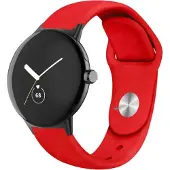 Cover-Discount Google Pixel Watch - Bracelet de remplacement en silicone rouge (Silicone), Sangles de montre, Rouge