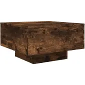 vidaXL Table basse chêne fumé 55x55x31 cm Bois composite