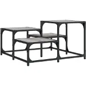 vidaXL Table basse Gris Sonoma 68x68x40 cm Bois composite