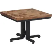 vidaXL Table basse 55x55x40 cm Bois massif recyclé teck