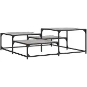 vidaXL Table basse Gris Sonoma 107x107x40 cm Bois composite