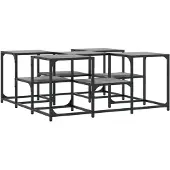 vidaXL Table basse Gris Sonoma 91x91x40 cm Bois composite