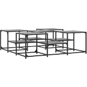 DKD Home Decor Table basse Gris Sonoma 121x121x40 cm bois composite