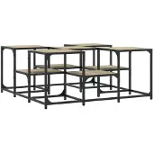 vidaXL Table basse chêne sonoma 91x91x40 cm bois d'ingénierie