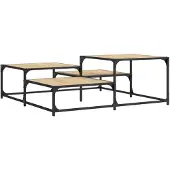 vidaXL Table basse en chêne Sonoma 107x107x40 cm Bois composite