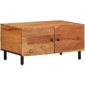 vidaXL Table basse 80x50x40 cm en bois massif d'acacia