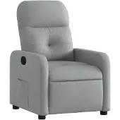 vidaXL Fauteuil relax gris clair Tissu