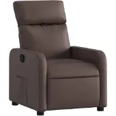 vidaXL Fauteuil relax brun similicuir