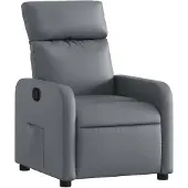 vidaXL Fauteuil relax gris similicuir