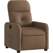 vidaXL Fauteuil relax brun Tissu