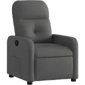 vidaXL Fauteuil relax gris foncé Tissu