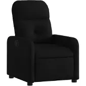 vidaXL Fauteuil relax noir tissu