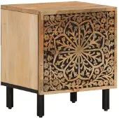 vidaXL Table de chevet 40x33x46 cm Bois de manguier solide