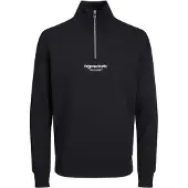 Jack & Jones Sweat-shirt 'JORVesterbro' noir / blanc