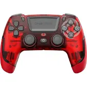 Oniverse Manette Sans fil Bluetooth pour PS4 et PC Rouge