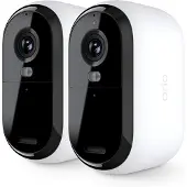 Arlo Essential 2K Caméra de Sécurité Extérieur Lot de 2