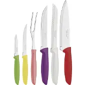 Tramontina Ensemble Couteaux 6p Lames Inox Tranchantes Et Durables -