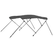 vidaXL 3-Bow Bimini Top Anthracite 183x196x137 cm