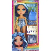 Rainbow High Swim & Style - Poupée mannequin Spiny de 27 cm - Skyler (Bleue) - Maillot de bain + Paréo - À partir de 4 ans