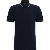 BOSS T-Shirt 'Passertip' marine / blanc