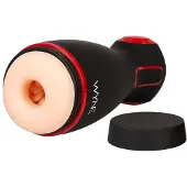 Wyne 06 - masturbateur vibrant et succion rechargeable - silicone noir
