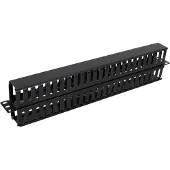 Deltaco Panneau de câbles 19", métal, Serveur : accessoires, Noir