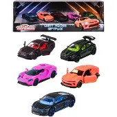 Majorette Coffret cadeau voitures Light Racer, paquet de 5