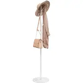vidaXL Porte-manteau blanc 177 cm fer enduit de poudre