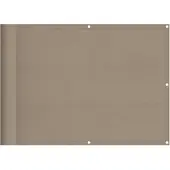vidaXL Écran De Balcon Taupe 75x700 Cm 100% Polyester Oxford