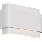 QAZQA Applique murale industrielle blanche 2 lumières - Coen
