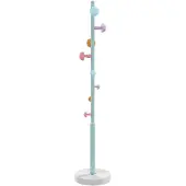 vidaXL Porte-manteau bleu 172 cm fer enduit de poudre