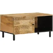 vidaXL Table basse 80x50x40 cm en bois massif de manguier