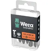Wera Embout cruciforme - - 05057662001 - 5 pcs - Particules de diamant - Résistance accrue