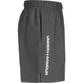 Under Armour Pantalon de sport 'Wordmark' gris foncé / blanc