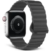Decoded Silicone Traction Loop Strap 42/44/45mm (44 mm, Silicone liquide), Sangles de montre, Noir