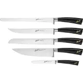 Berkel Ensemble de 6 couteaux à steak Van International, modèle Élégance, couleur noire