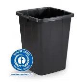 Durable Conteneur à déchets DURABIN ECO 90L carré, Noir, 1800505221