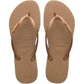 Havaianas Slim Logo Metallic Flip Flops Rose EU 39-40 Femme